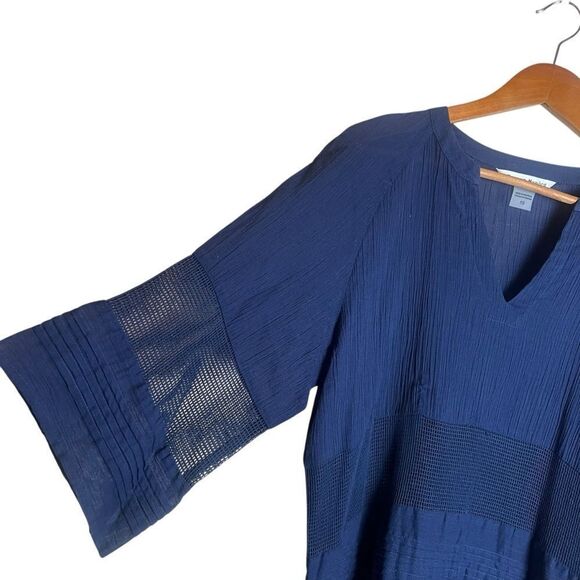 Bianca nygard navy sheer tunic. Size 10 - Picture 5 of 6